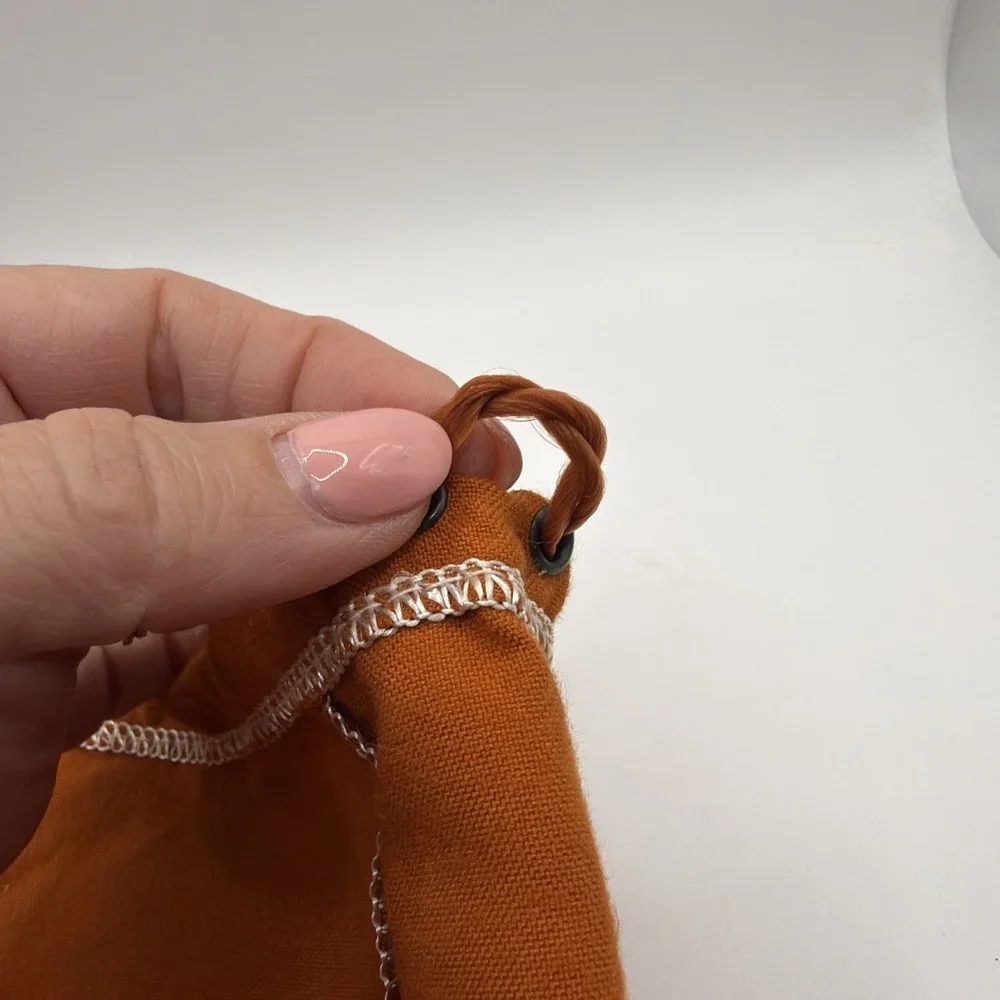 Orange Crown Royal Drawstring‎ Bag…Bag Only